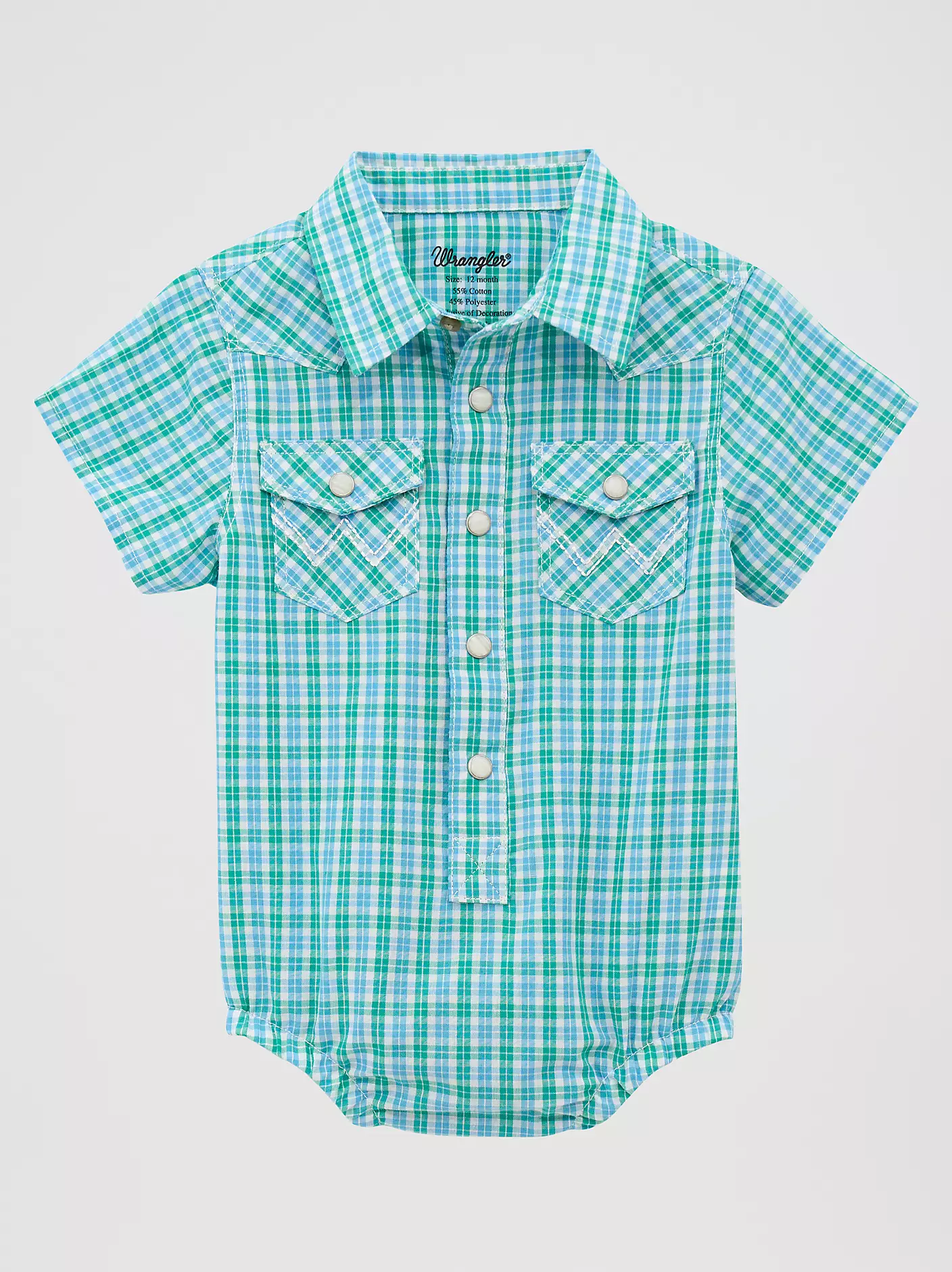Wrangler Baby Bodysuit ~ Bright Blue