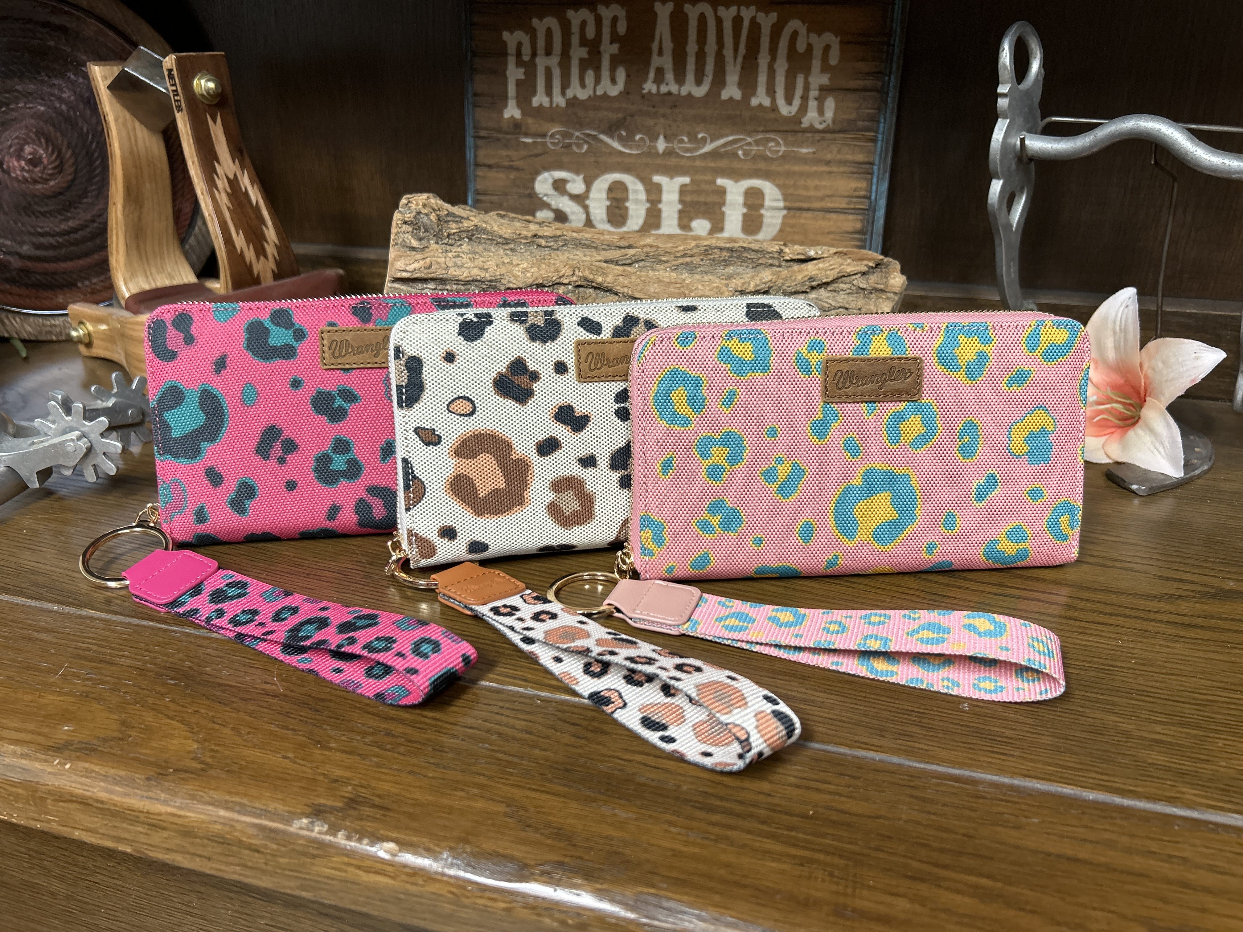 Wrangler Leopard Print Wallet/Wristlet