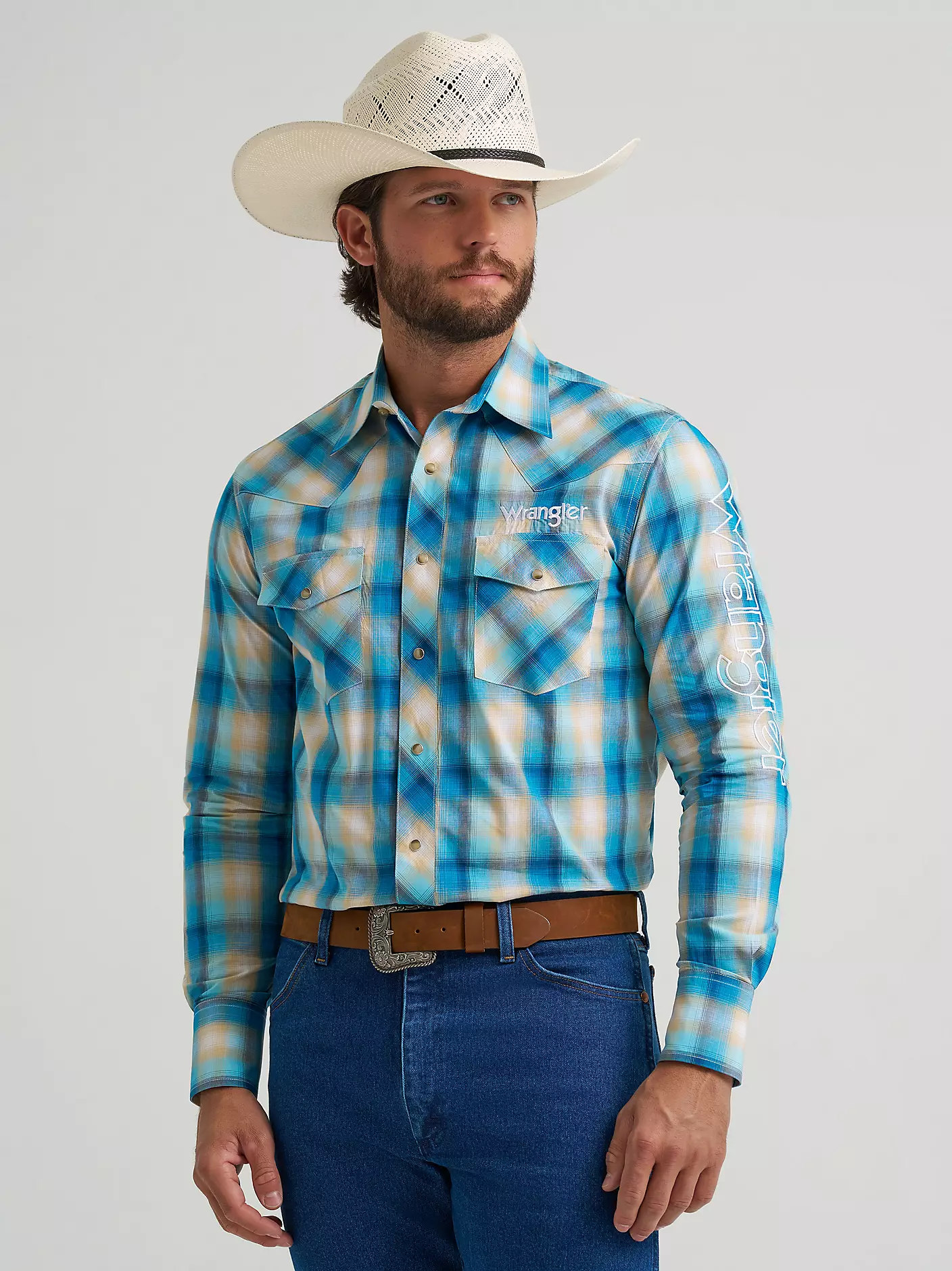 Wrangler® Logo Western Shirt