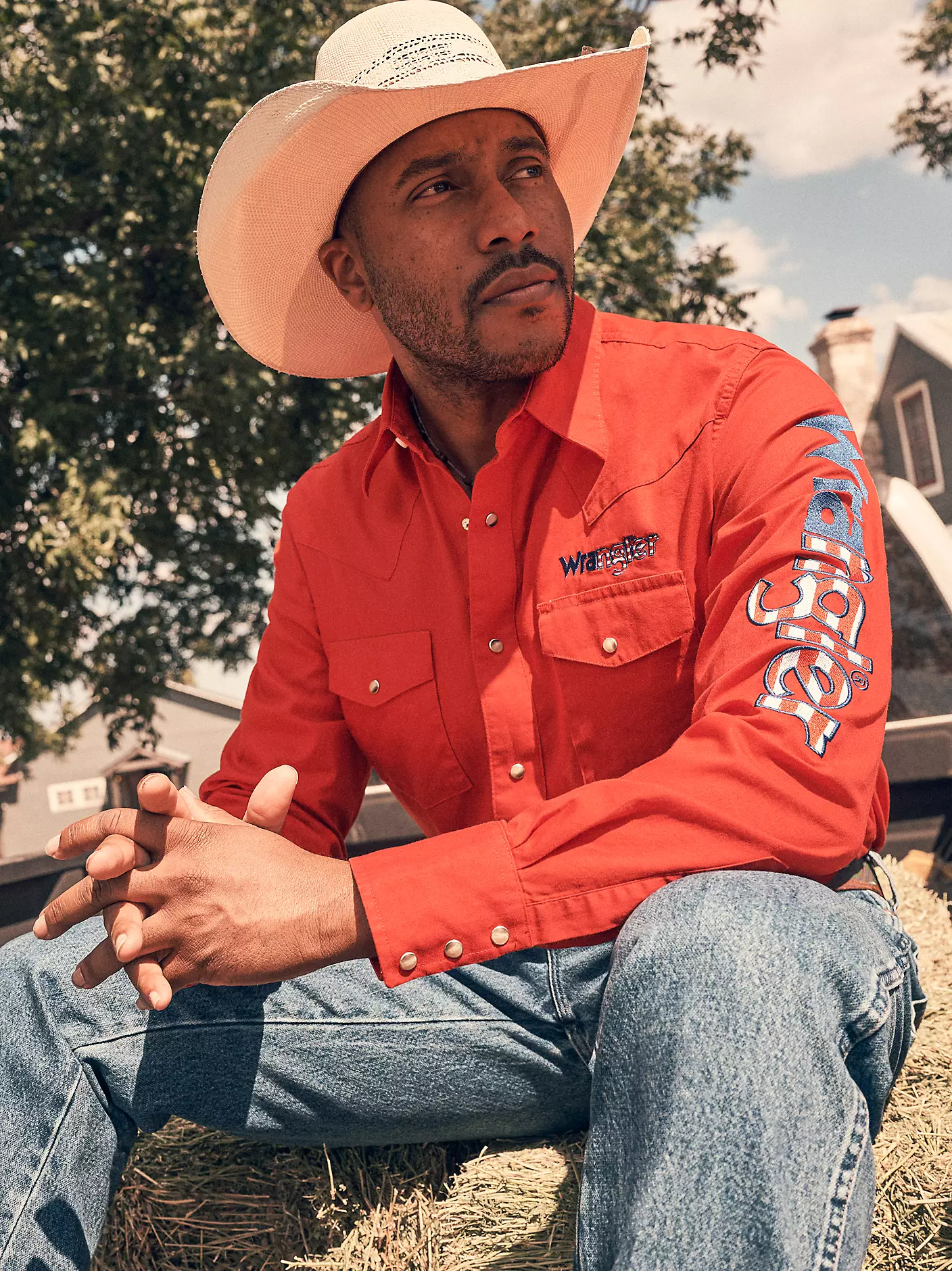 Wrangler® Logo Western Shirt